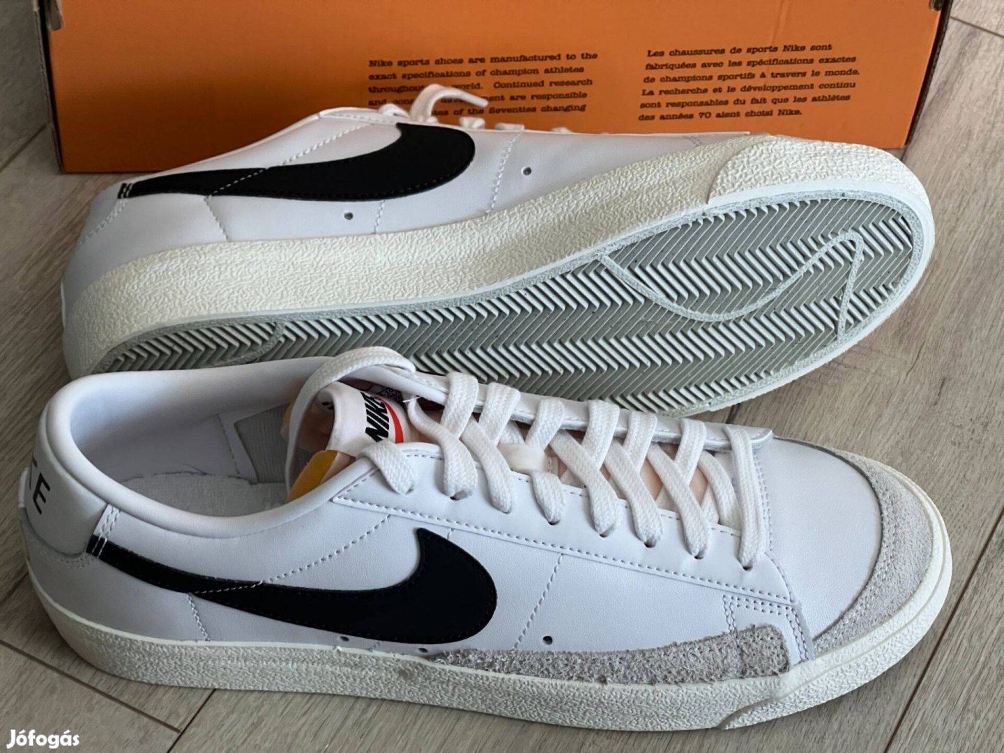 Fehér Nike Sportswear Rövid szárú sportcipők 'Blazer 77' férfi sneaker