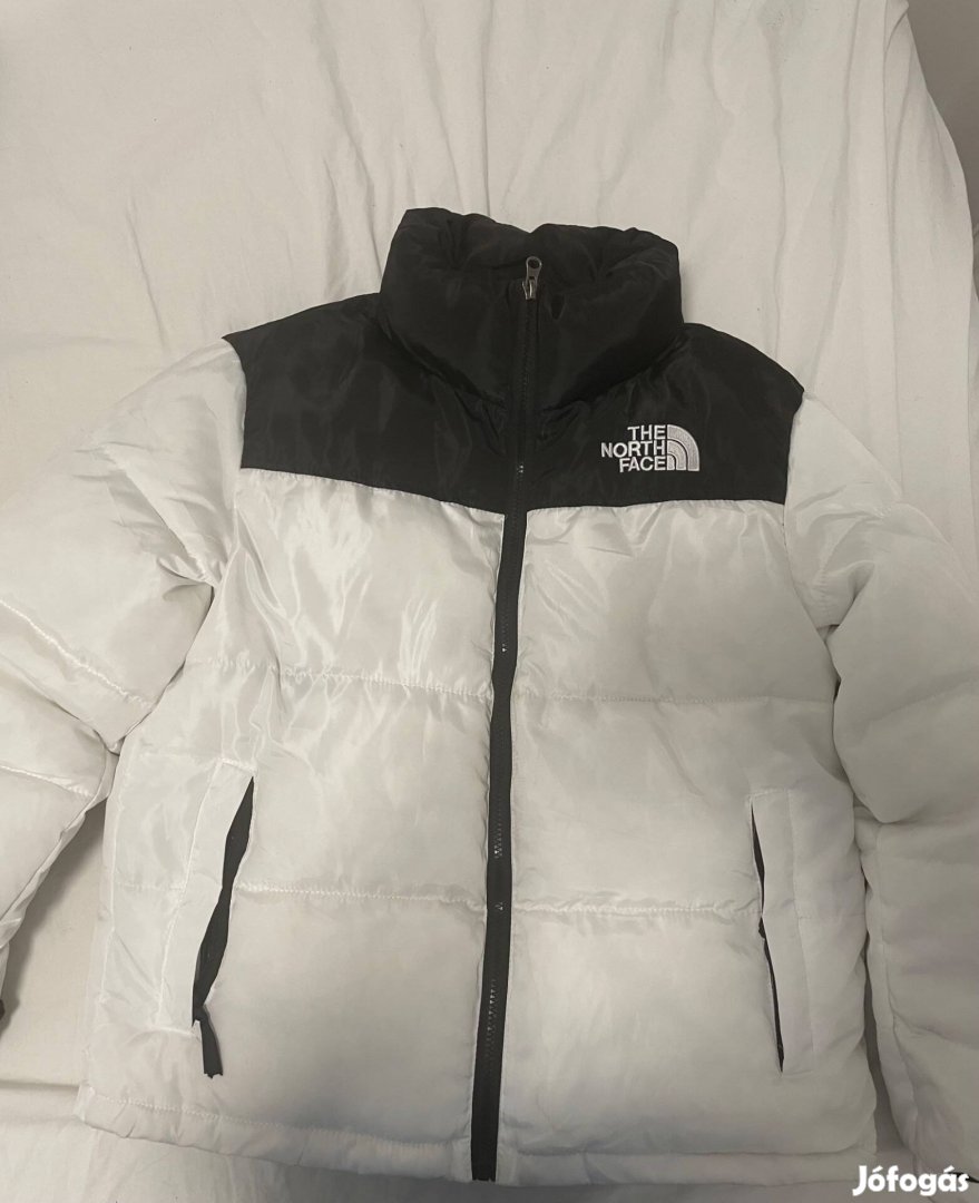 Fehér North Face kabát (csuklyanélki)