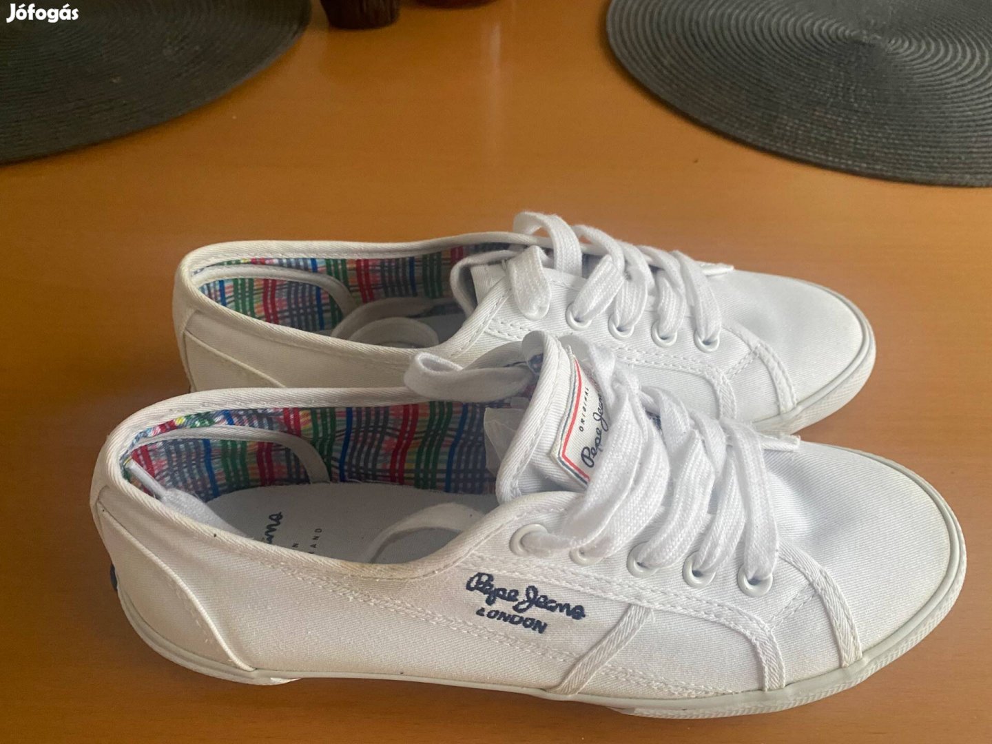 Fehér Pepejeans tornacipő