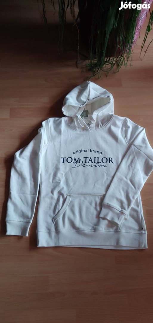 Fehér Tom Tailor Denim kapucnis pulóver