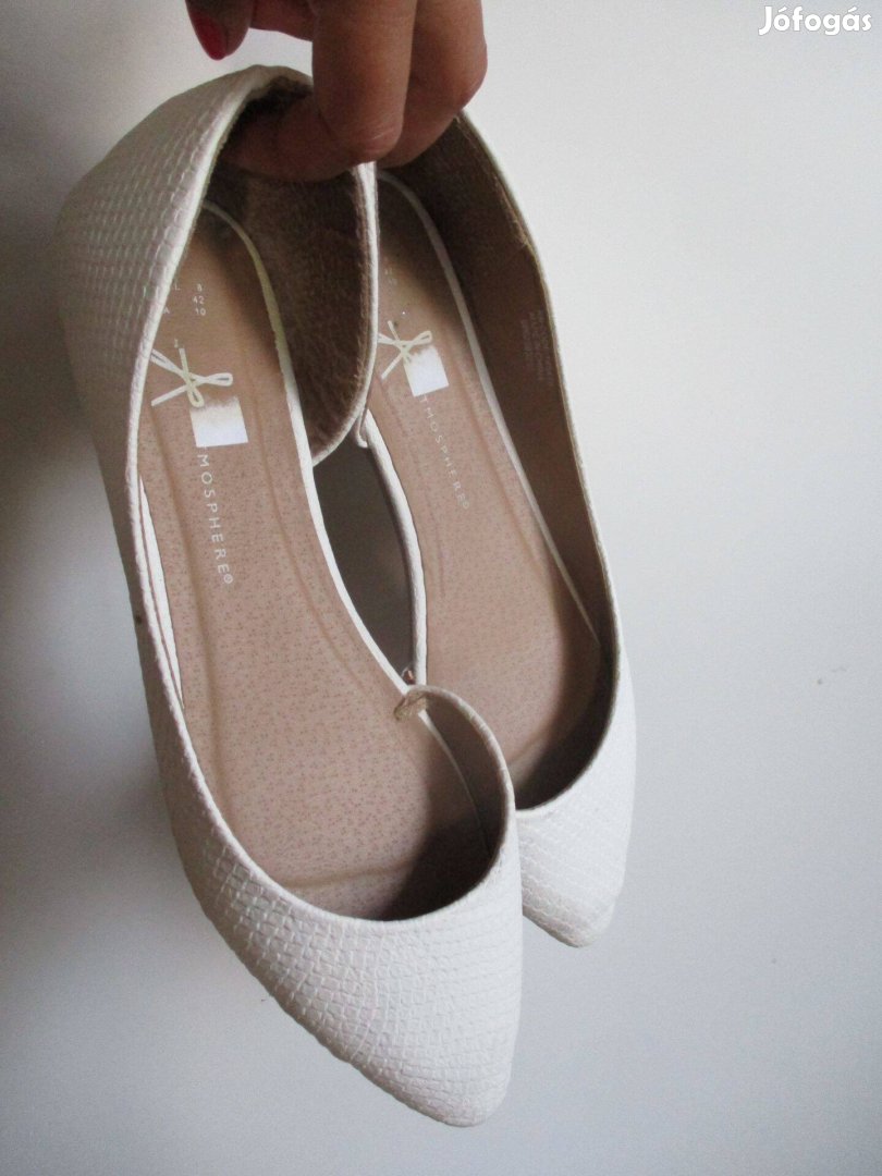 Fehér balerina cipő