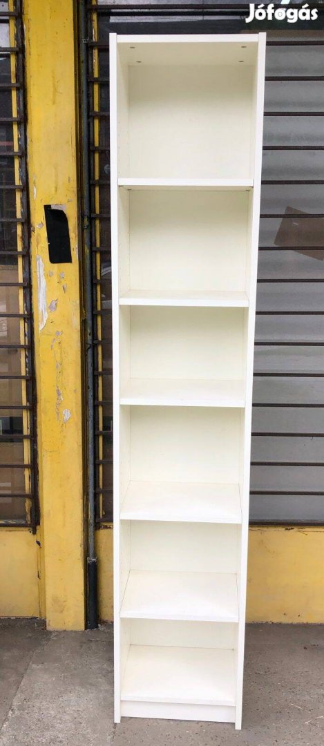 Fehér ikea keskeny magas polc