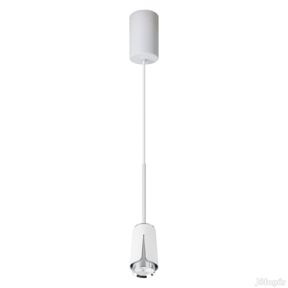 Fehér-króm függőlámpa Milagro Flower White Chrome (ML0275) 1xGU10