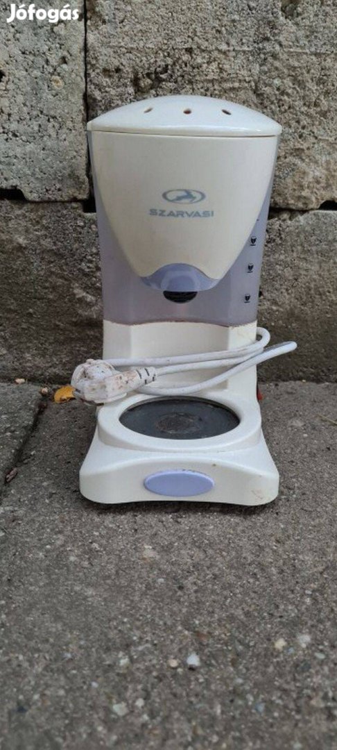 Fehér-lila Szarvasi filteres tea - kávéfőző eladó