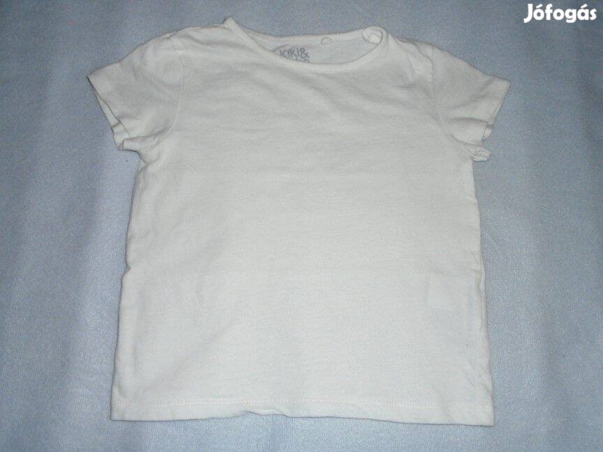 Fehér pamut póló 2 évesre (méret 92)