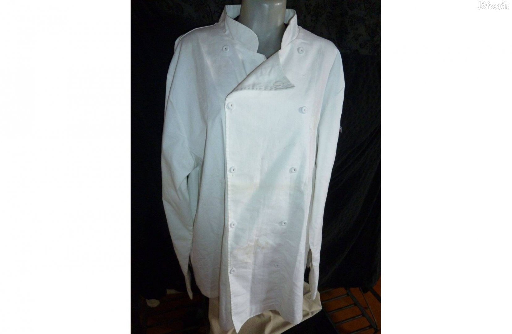Fehér vászon férfi ing/kabát "Unser" márka 48-as