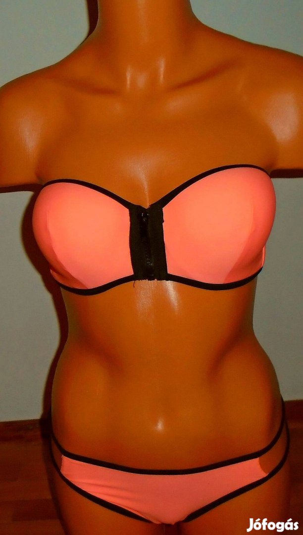 Feil dekoratív neon narancssárga csinos bikini 38