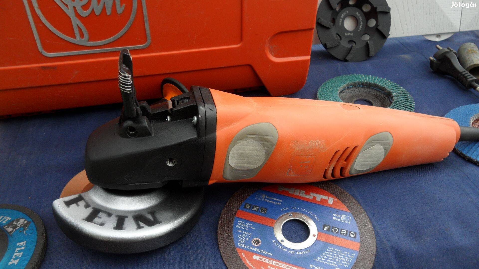 Fein sarokcsiszoló flex 1200 W "gumis" lágy indítás Bosch korong
