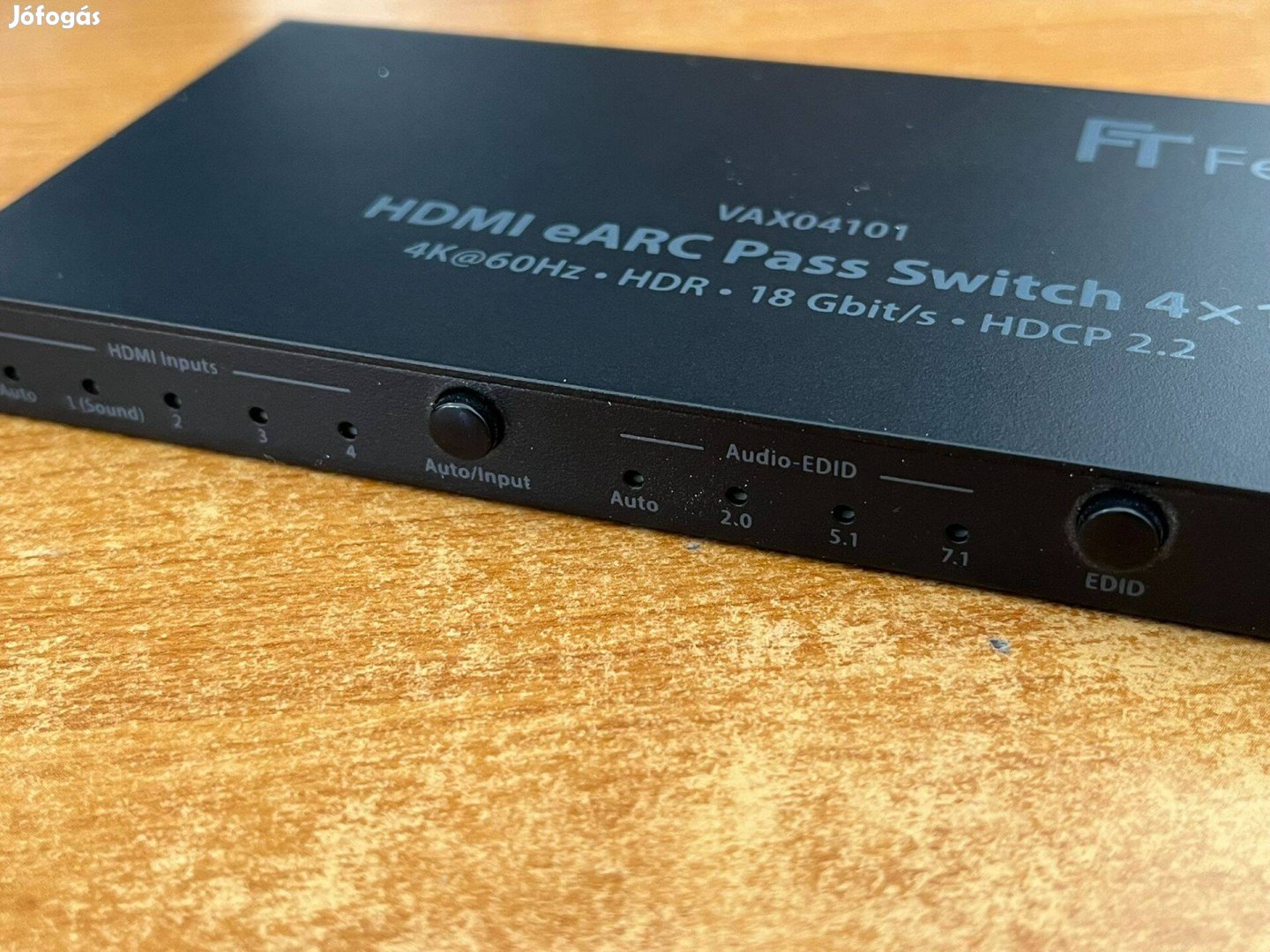 Feintech VAX04101 HDMI earc Pass Switch 4x1 HDMI elosztó earc soundbar