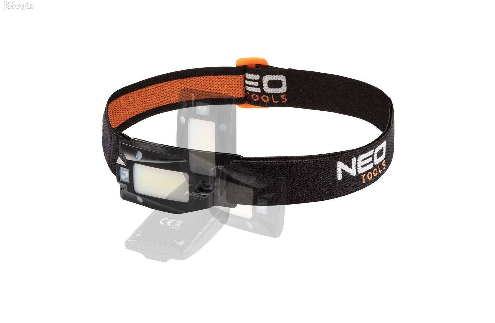 Fejlámpa NEO tölthető 180 lumen cob led mozgásérzékelő usb 99-069