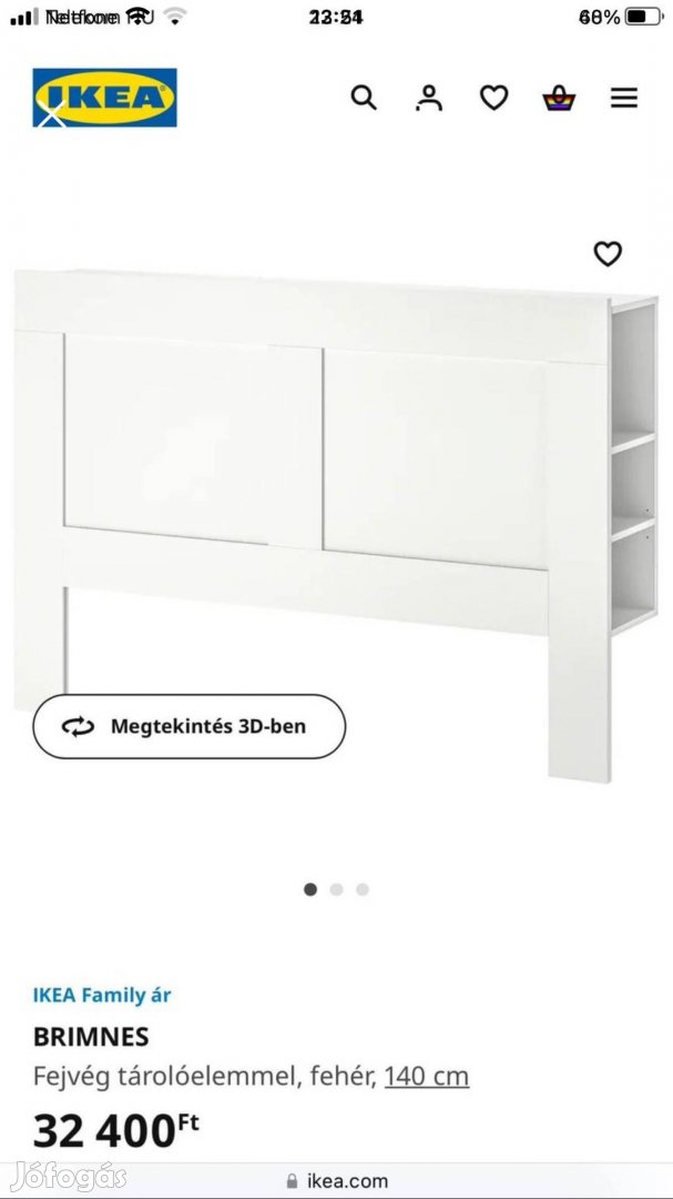 Fejvég tároló ikea elado