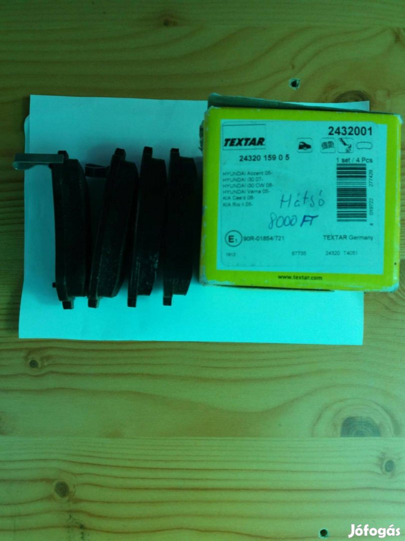Fékbetét Hátsó KIA