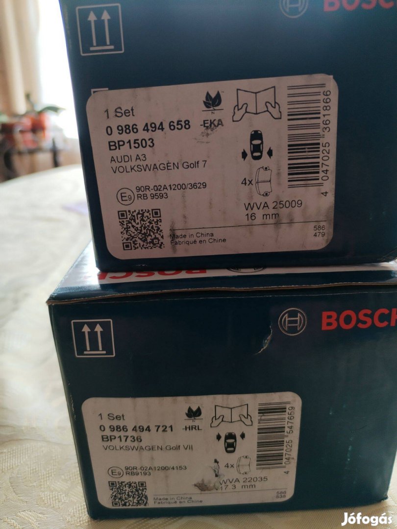 Fékbetét eladó A3 Audi VW Golf 7