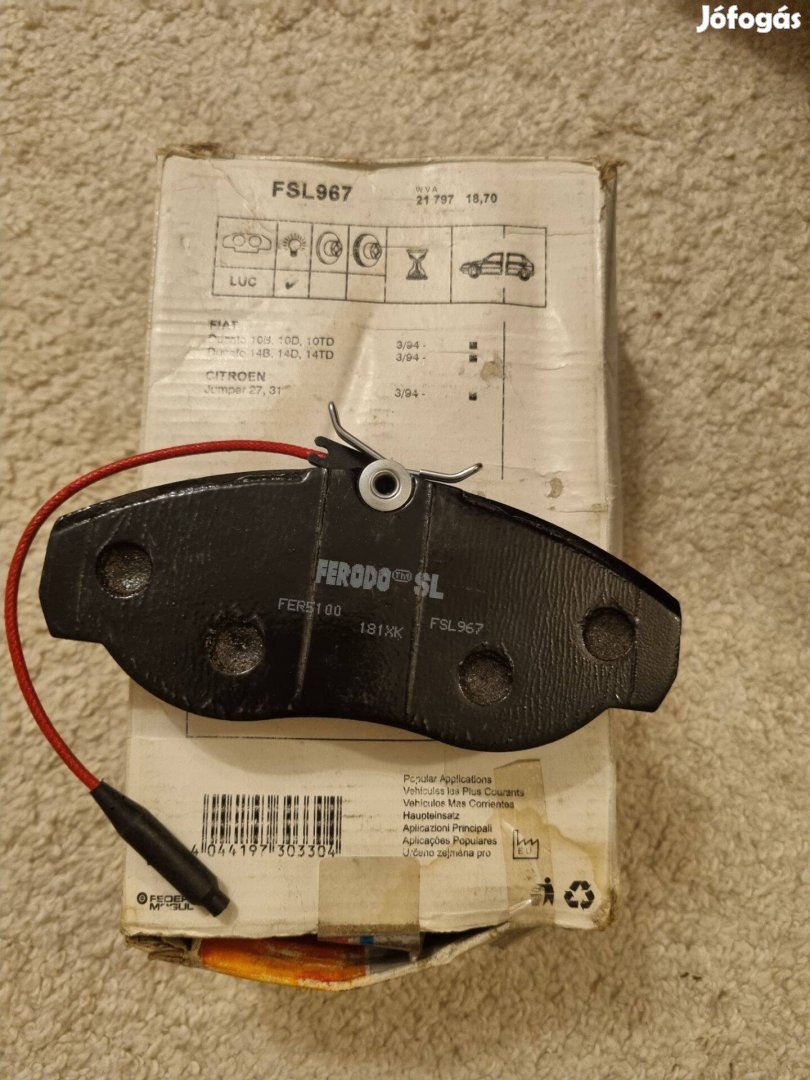 Fékbetét készlet Ferodo Fiat Ducato, Citroen Jumper Fsl967
