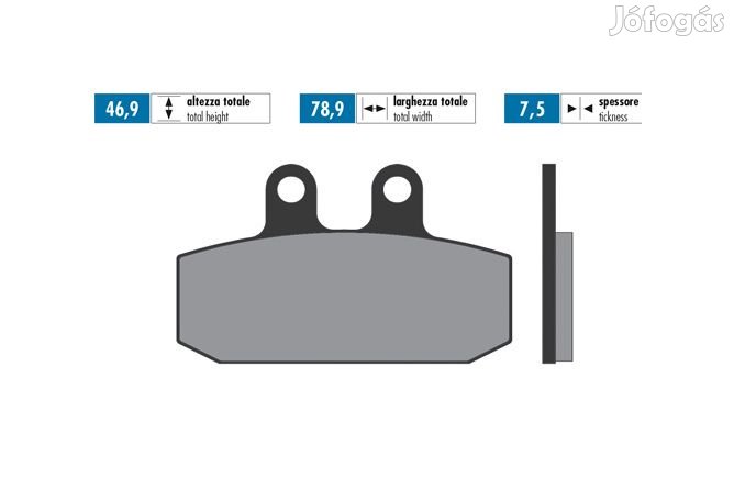 Fékbetétek Polini Eredeti Honda Bali