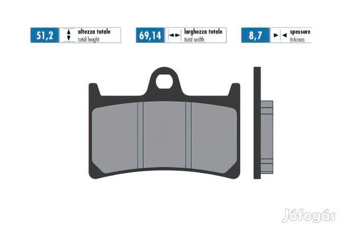 Fékbetétek Polini Eredeti Yamaha Tmax 560