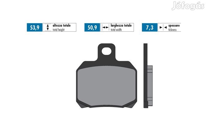 Fékbetétek Polini Original Peugeot Speedfight