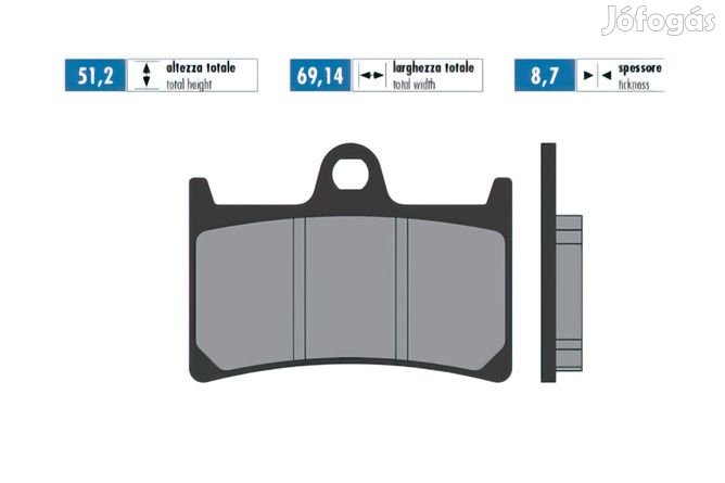 Fékbetétek Polini sintered Yamaha Tmax 500 - 530