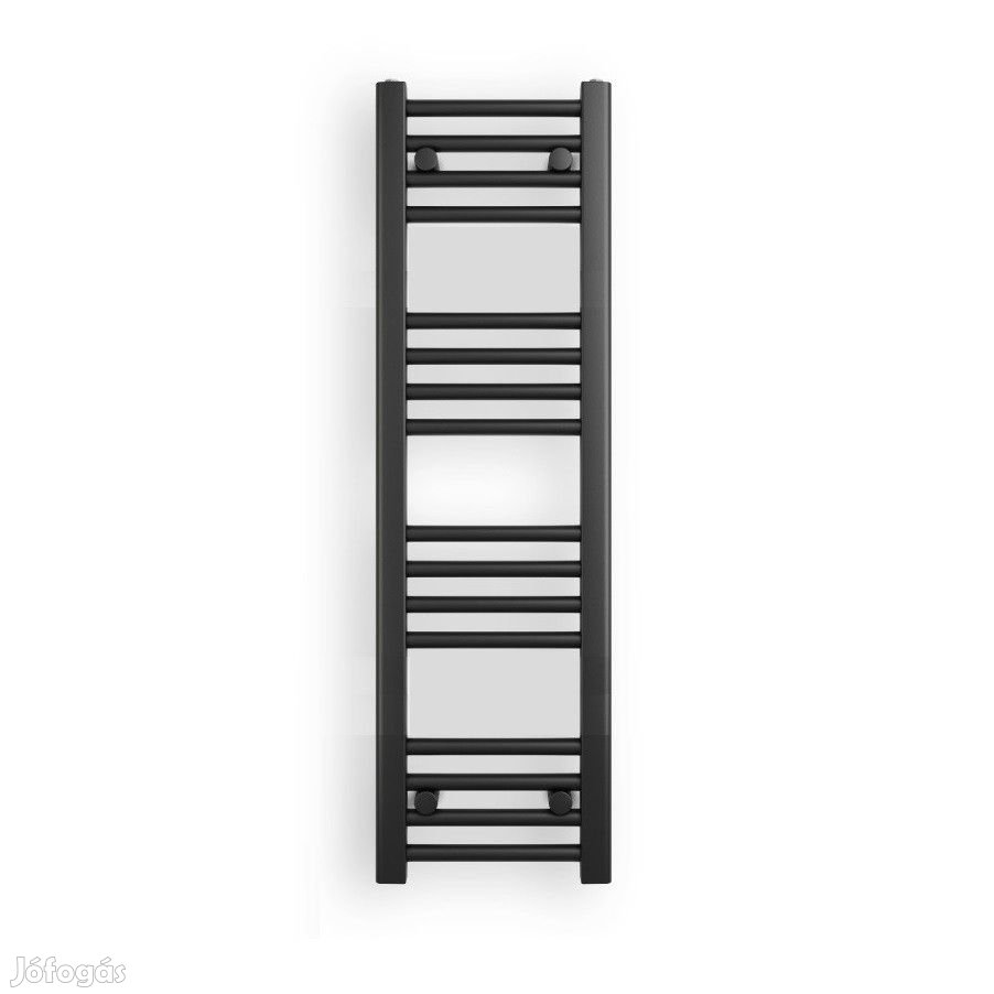 Fekete 300x1100mm törölközőszárítós fürdőszobai radiátor Welland Lux