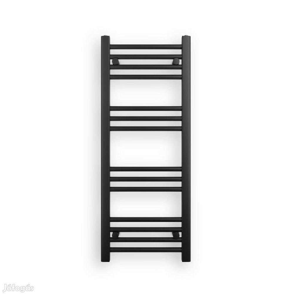 Fekete 400x1000mm törölközőszárítós fürdőszobai radiátor Welland Lux