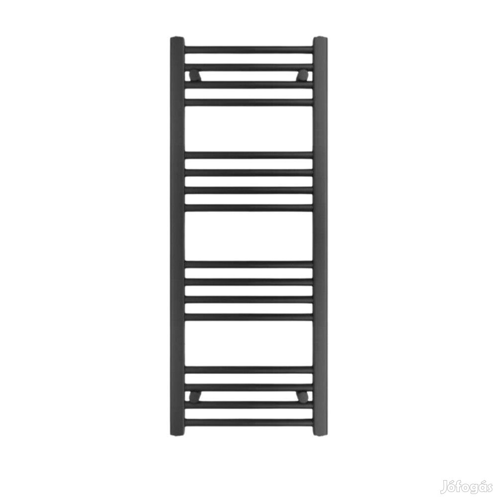 Fekete 400x1100mm törölközőszárítós fürdőszobai radiátor Welland Lux
