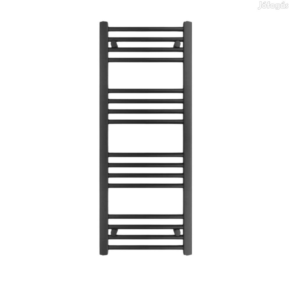 Fekete 400x1100mm törölközőszárítós fürdőszobai radiátor
