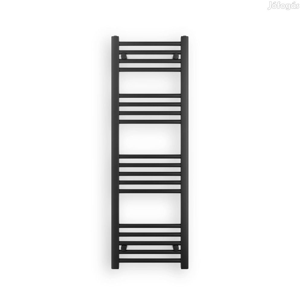 Fekete 400x1200mm törölközőszárítós fürdőszobai radiátor