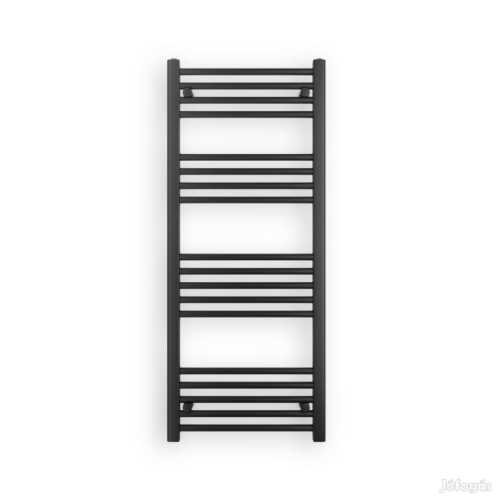 Fekete 500x1200mm törölközőszárítós fürdőszobai radiátor