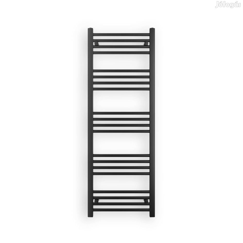 Fekete 500x1400mm törölközőszárítós fürdőszobai radiátor Welland Lux