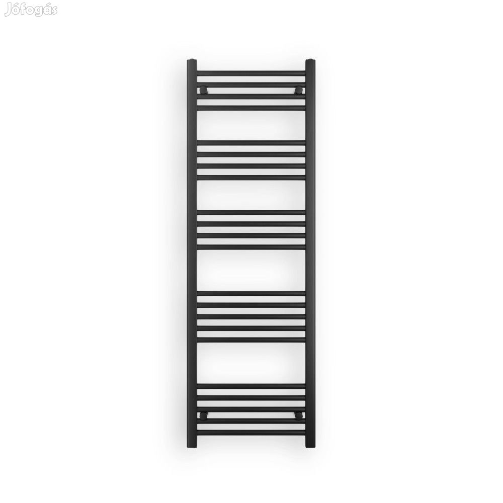 Fekete 500x1500mm törölközőszárítós fürdőszobai radiátor Welland Lux
