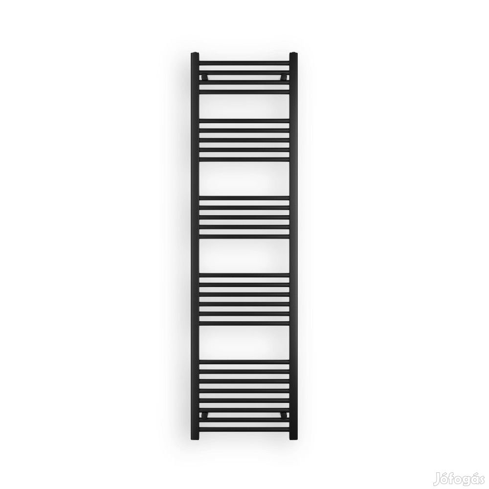 Fekete 500x1800mm törölközőszárítós fürdőszobai radiátor Welland Lux