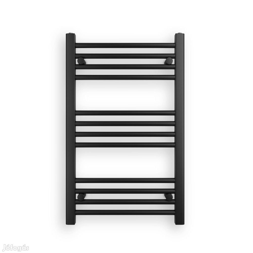 Fekete 500x800mm törölközőszárítós fürdőszobai radiátor