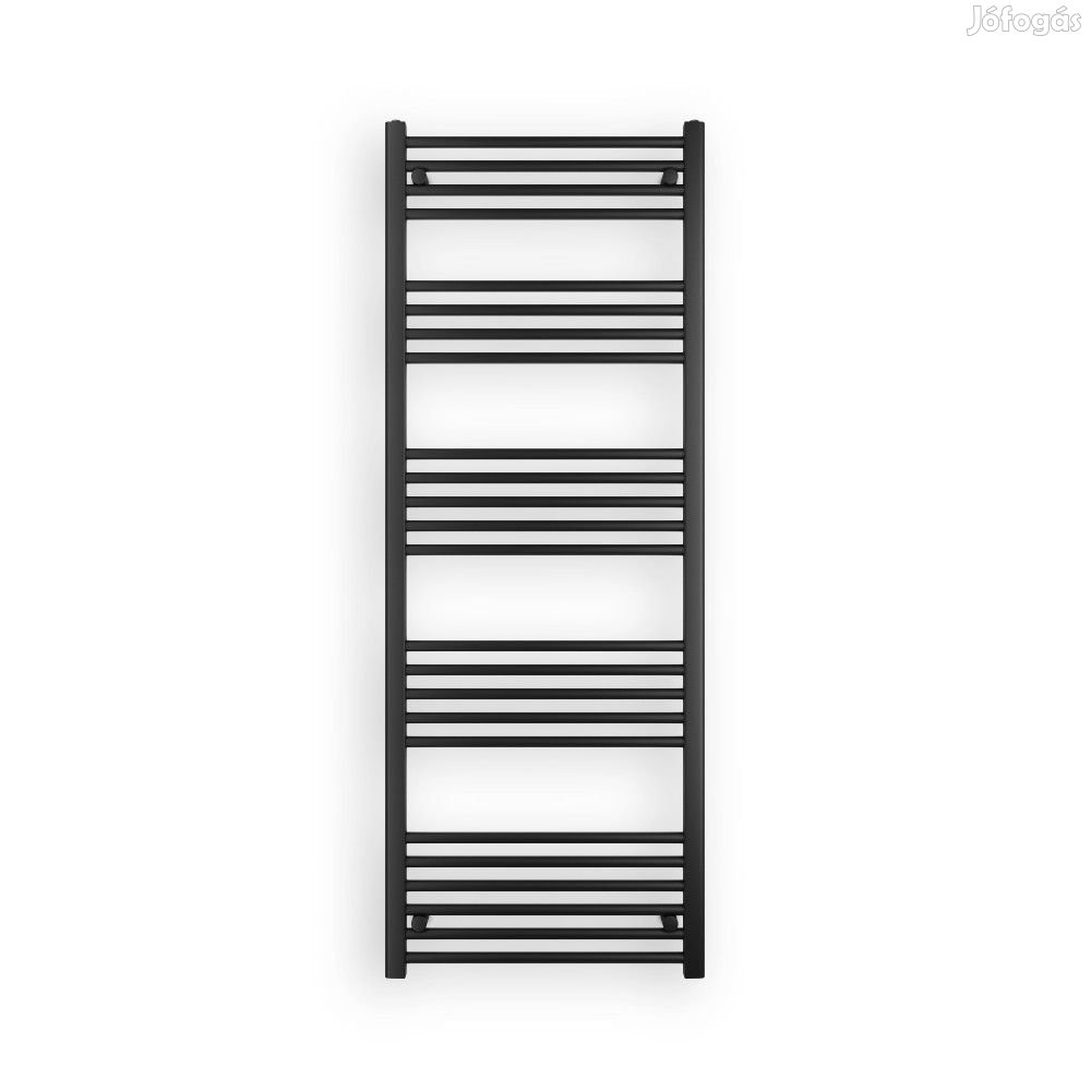 Fekete 600x1600mm törölközőszárítós fürdőszobai radiátor Welland Lux