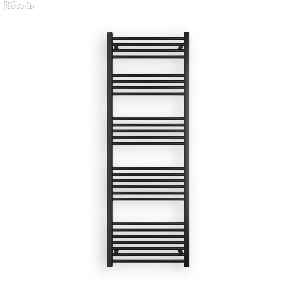 Fekete 600x1700mm törölközőszárítós fürdőszobai radiátor Welland Lux