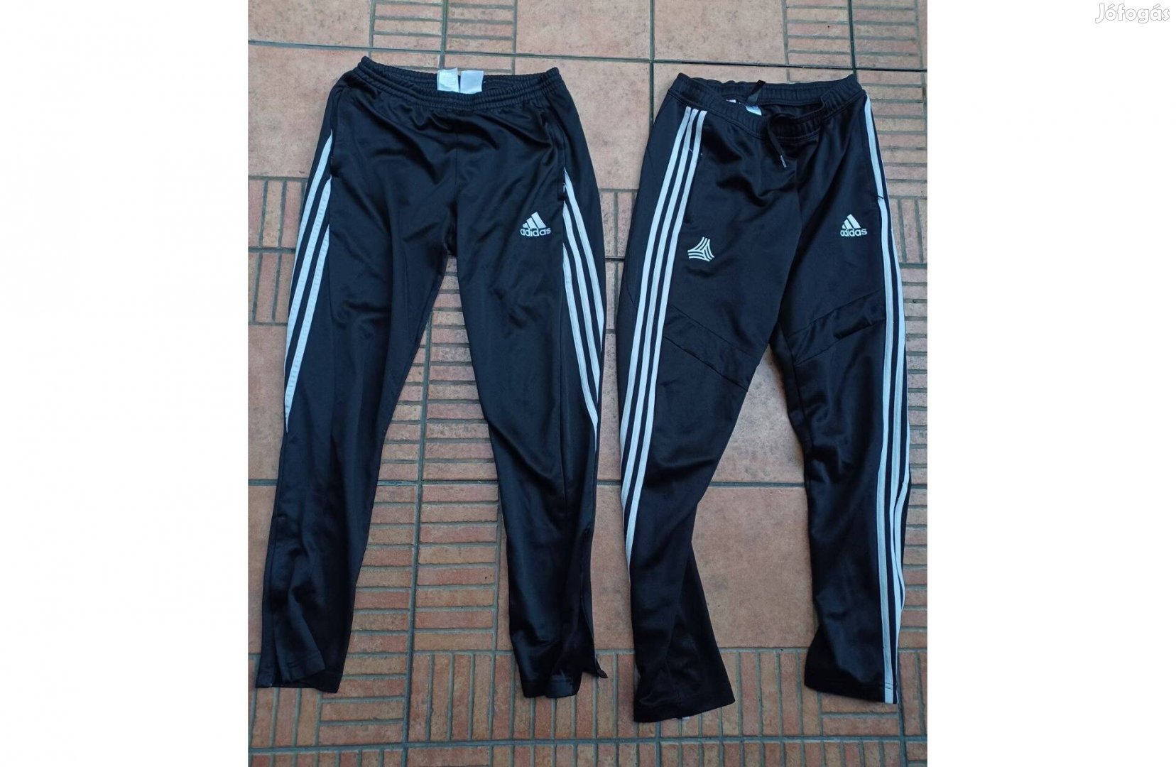 Fekete Adidas nadrág S M 164 4db