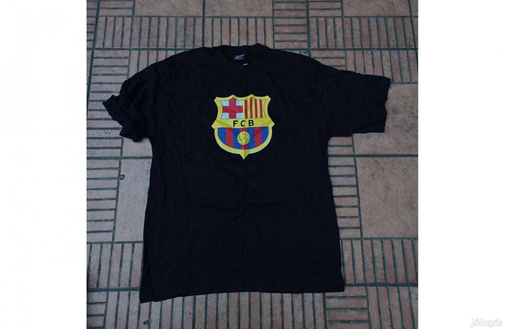 Fekete Barcelona póló L XL