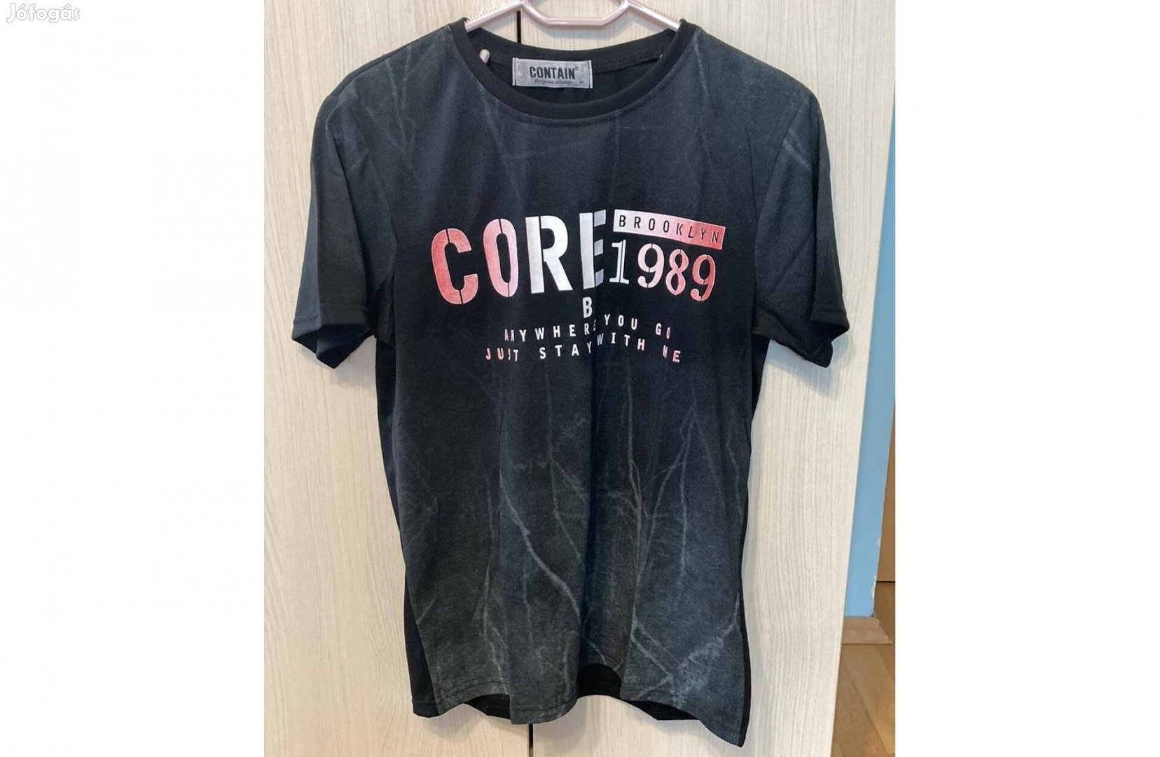 Fekete Core 1989 férfi póló