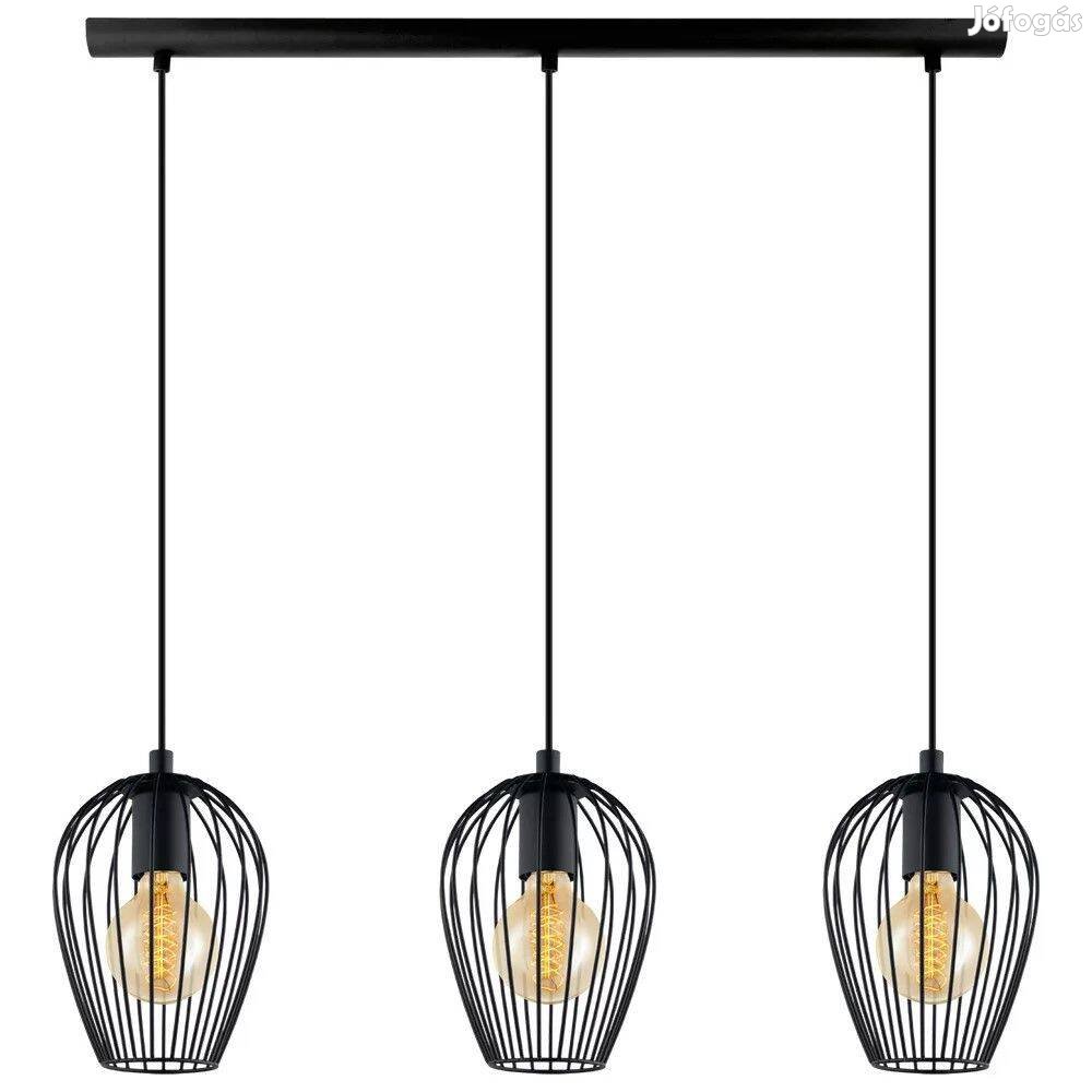 Fekete Eglo design lámpa (hármas függő)