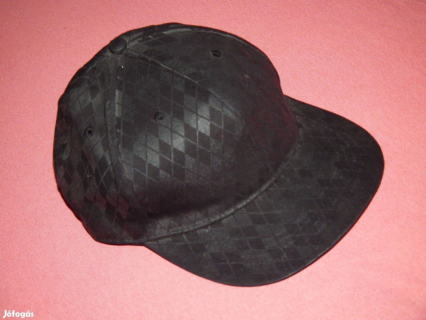 Fekete Fishbone férfi fullcap baseball sapka