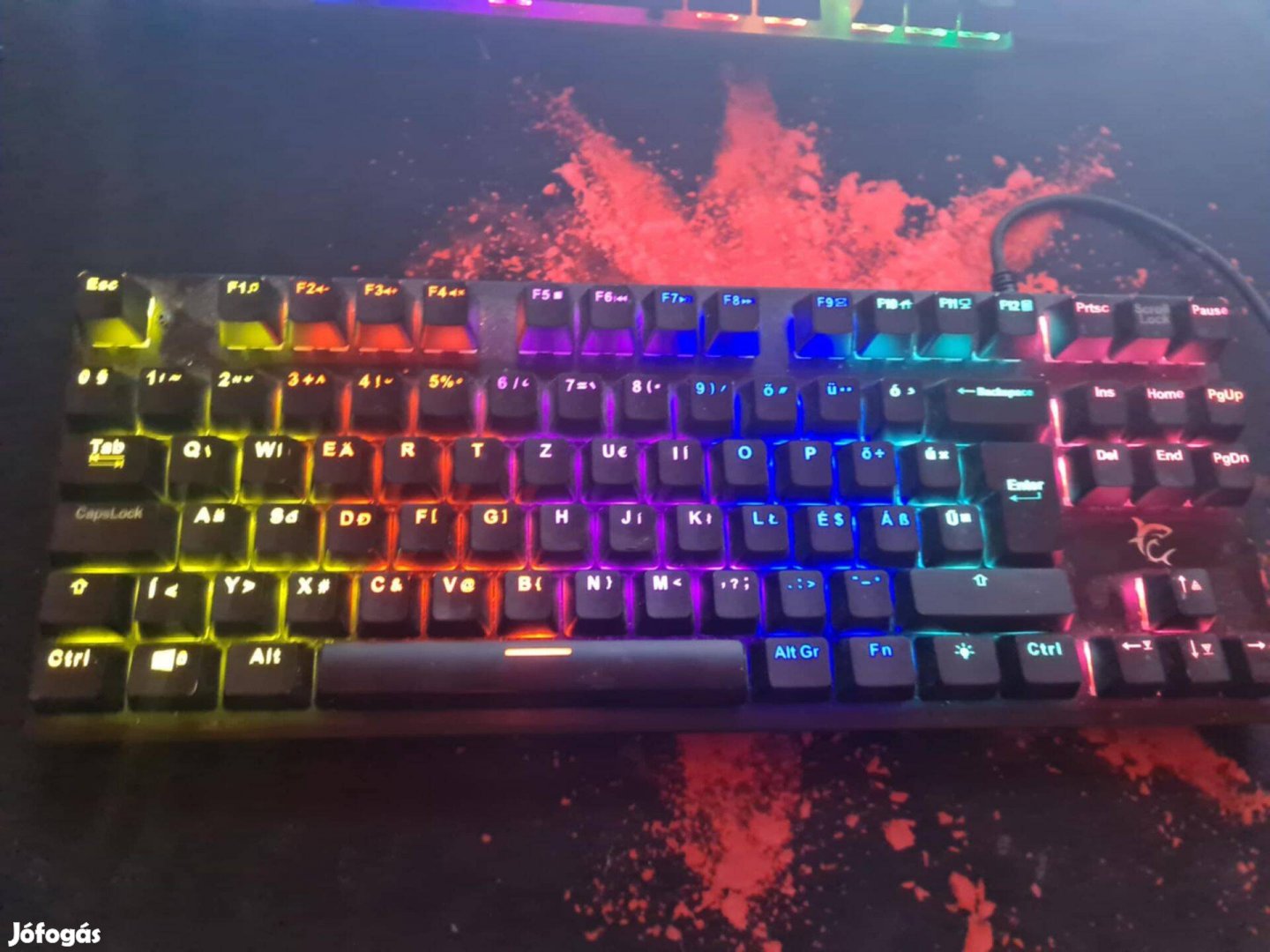 Fekete Gamer Billyenytűzet White Shark Spartan RGB