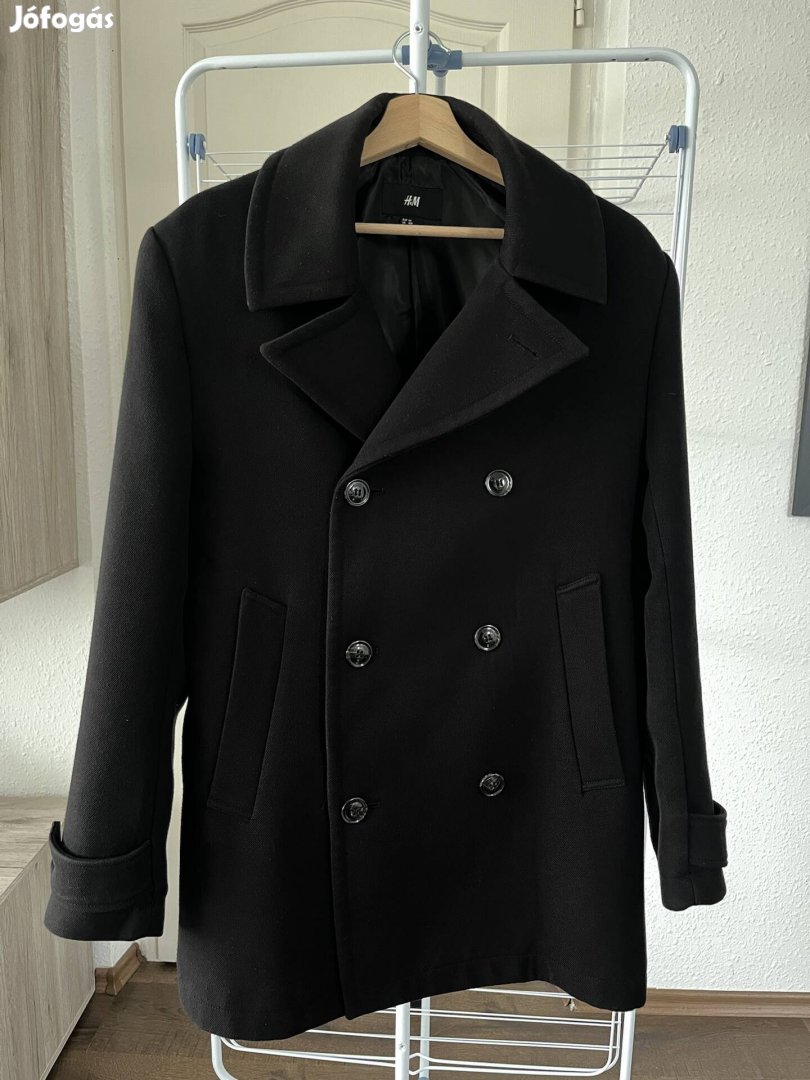 Fekete H&M elegáns kabát
