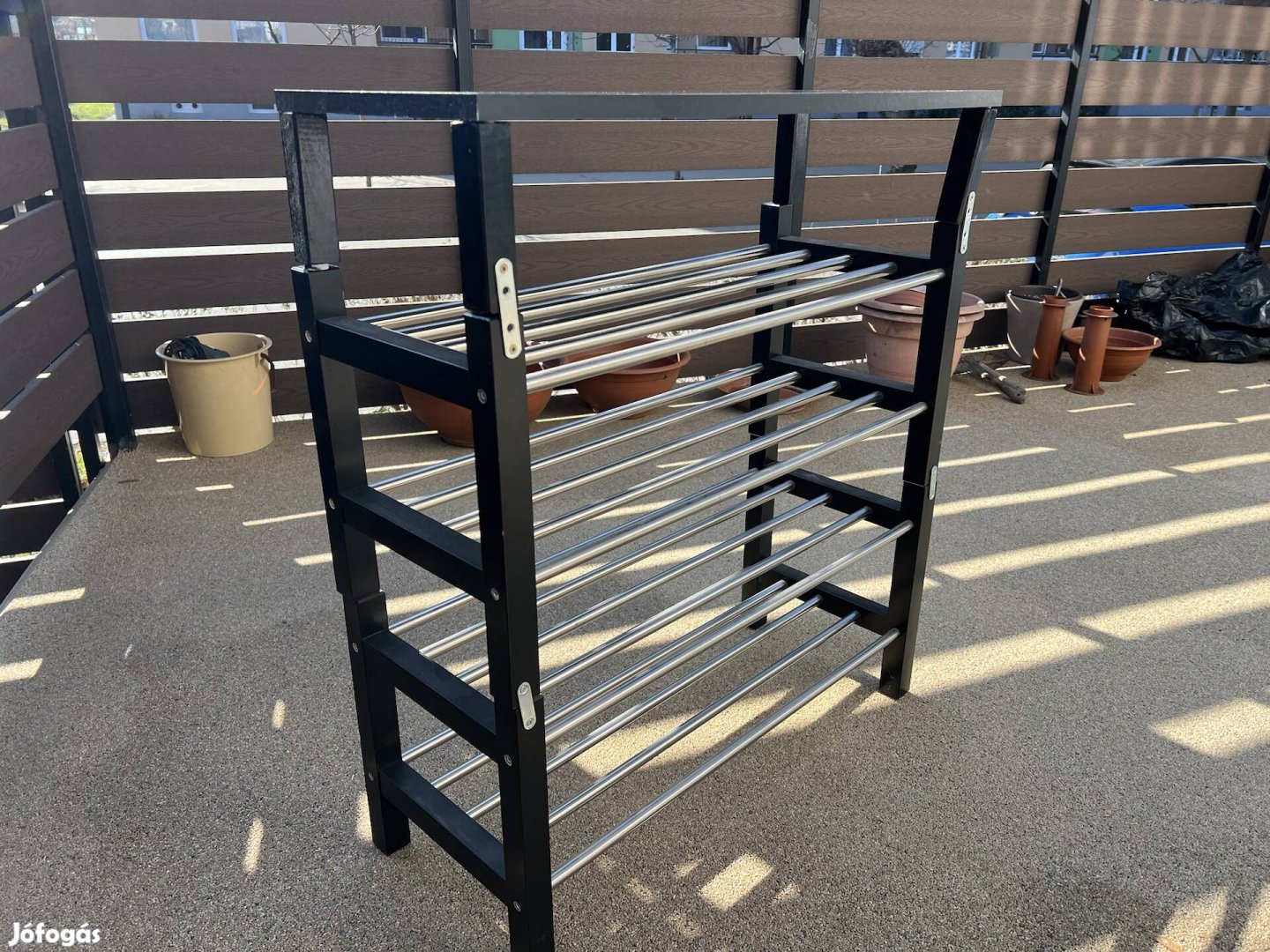 Fekete IKEA Cipőtároló 