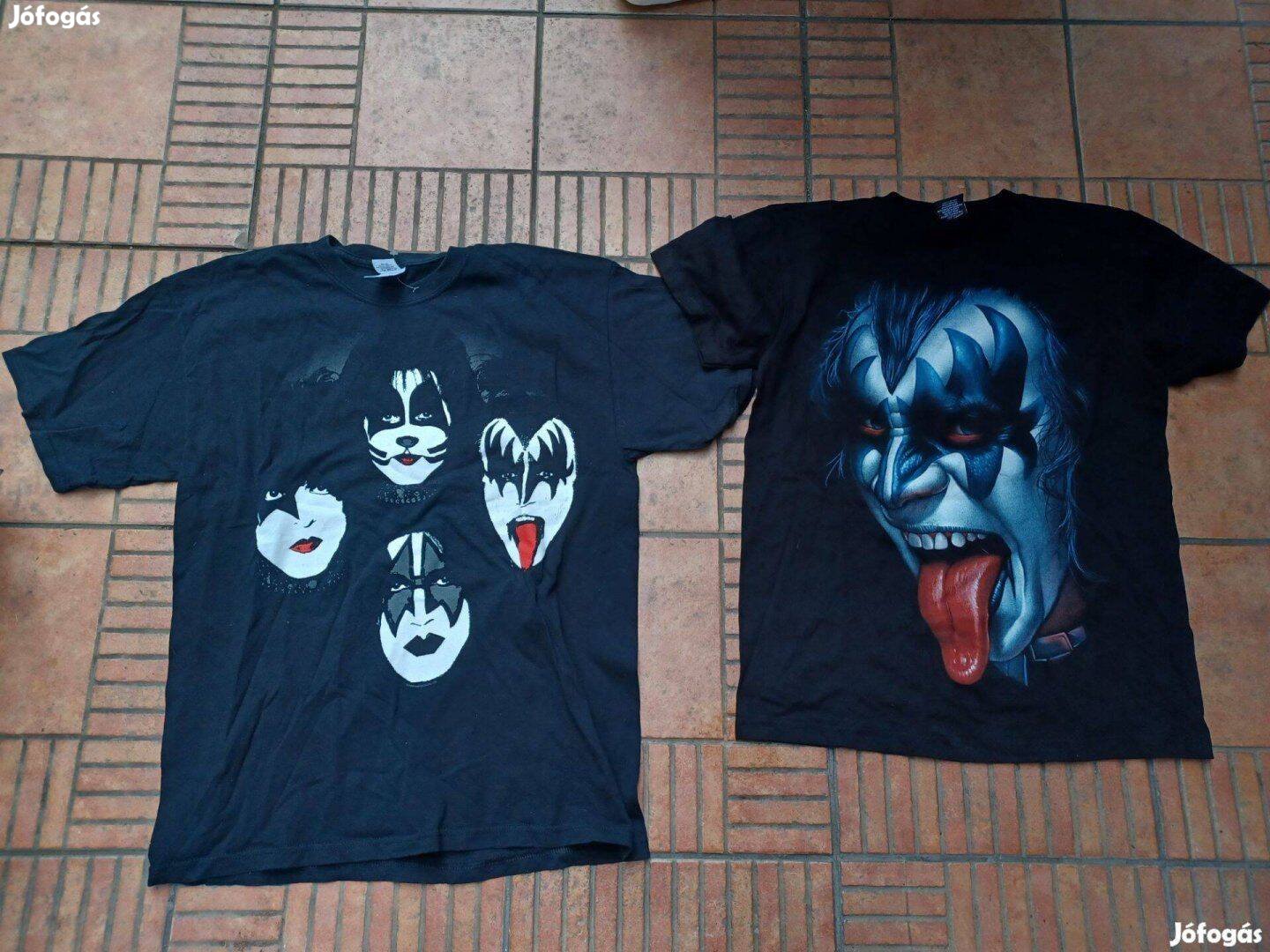 Fekete Kiss póló L XL 2db