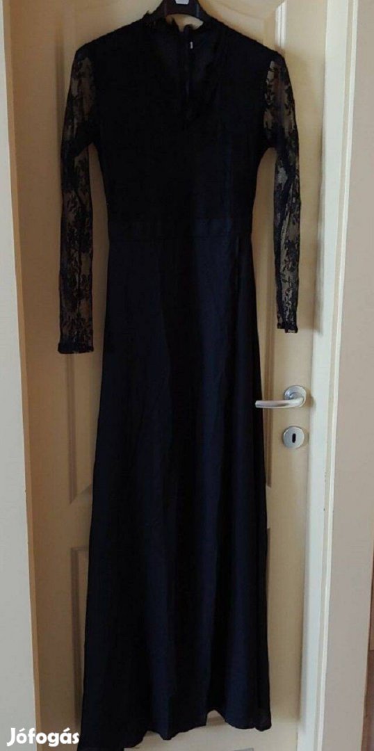 Fekete M-L maxiruha új csipkés