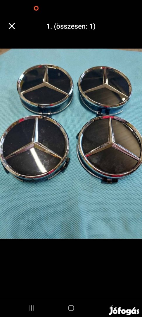 Fekete Mercedes Benz felni kupak szett 