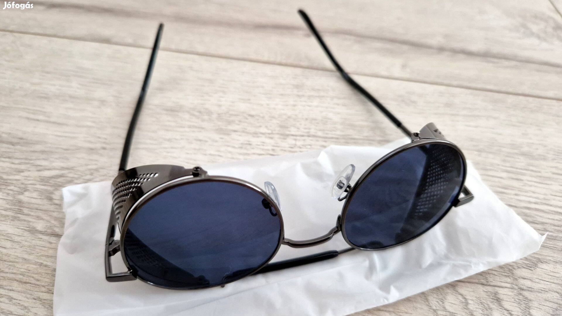 Fekete Metal fém napszemüveg kihajtható fény és szemvédő