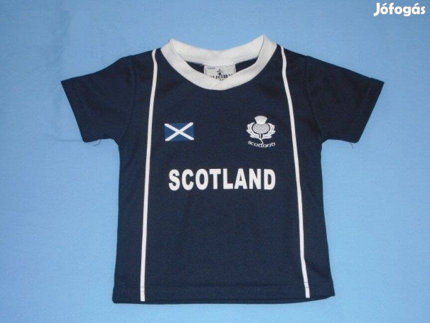 Fekete Scotland póló 2-3 évesre (méret 92 / 98)
