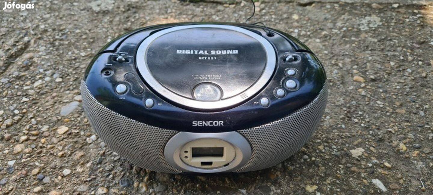 Fekete Sencor rádió mp3 cd funkcióval