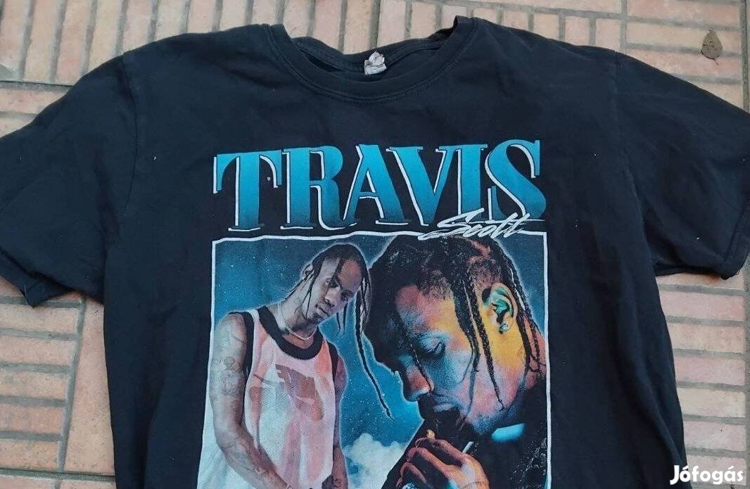 Fekete Travis Scott póló