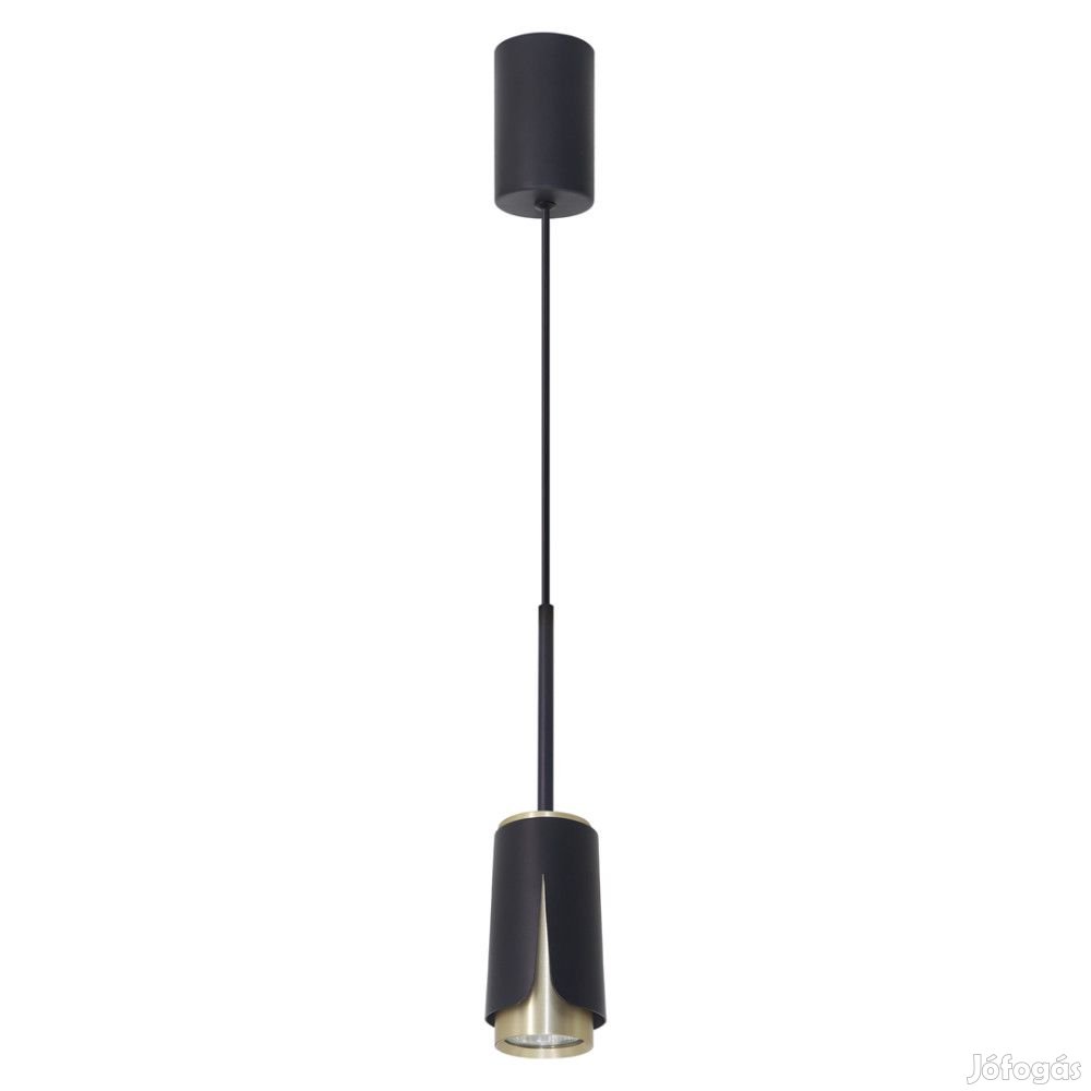 Fekete-arany függőlámpa Milagro Flower Black Gold (ML0267) 1xGU10